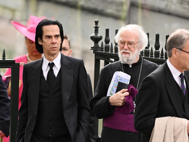 Nick Cave arrives at Westminster Abbey. Picture: Jeff Spicer/Getty Images.