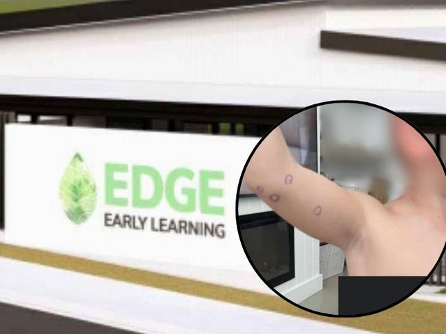 Edge early learning centre combo pic with kid who was drawn on