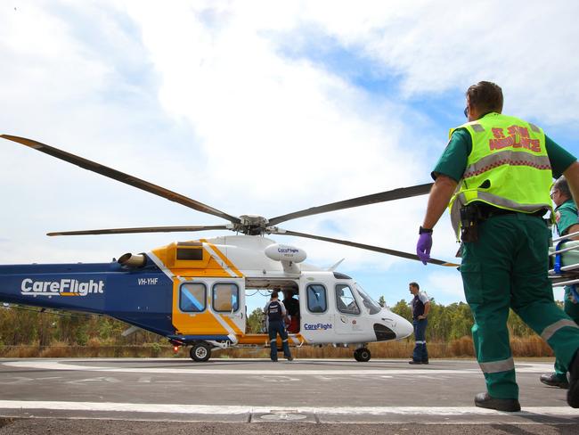 CareFlight NT debuted the high-tech AW139 aeromedical rescue helicopter in 2014. In the 10 years since, it has flown more than 1500 missions. Picture: Mark Mennie