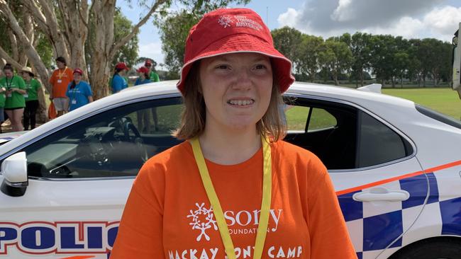 Summer Bust said she loved swimming at the 2022 Sony Foundation camp in Mackay. Picture: Duncan Evans