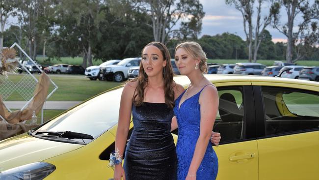 Dana Kaurila and Ellah Hodge. Photographs from the Gilroy Santa Maria College Formal 2022 in Ingham on Friday night. Picture: Cameron Bates
