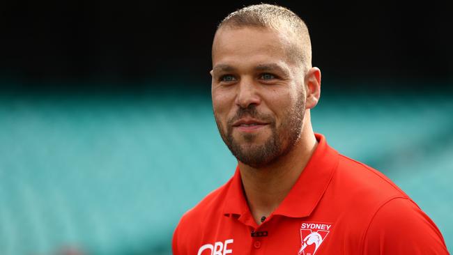 Lance Franklin is keen to play beyond this season, the last of his nine-year megadeal with the Swans after crossing from the Hawks. Picture: Getty Images