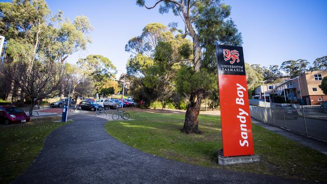 University of Tasmania building and signage