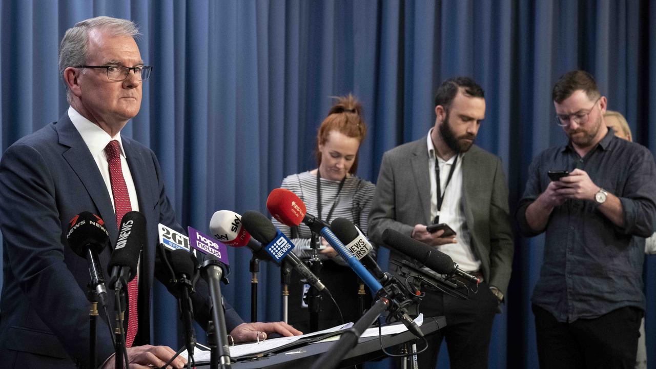 Attorney-General of New South Wales Michael Daley says a pardon has been issued for Kathleen Folbigg. Picture: NCA NewsWire/ Monique Harmer