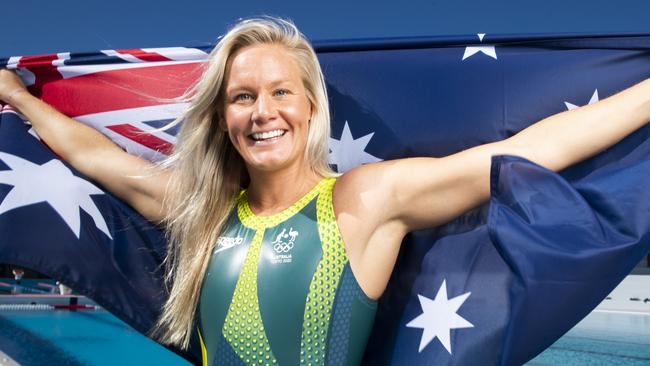 “The fire in me is burning fiercer than ever before,” says Aussie water polo shooting star Rowie Webster. Picture: Lachie Millard