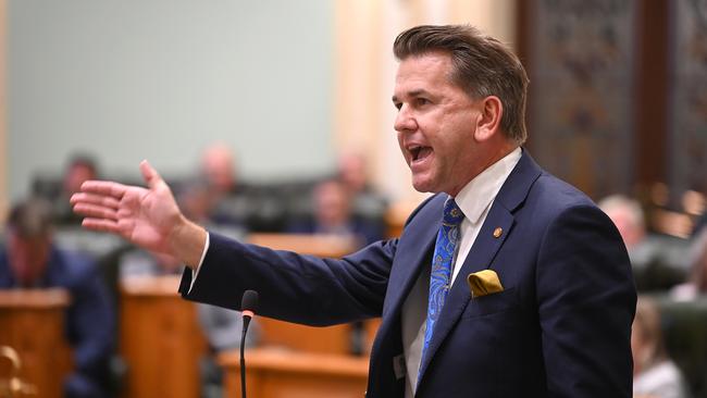 Deputy premier Jarrod Bleijie at Queensland Parliament House in Brisbane. Picture: NewsWire / John Gass