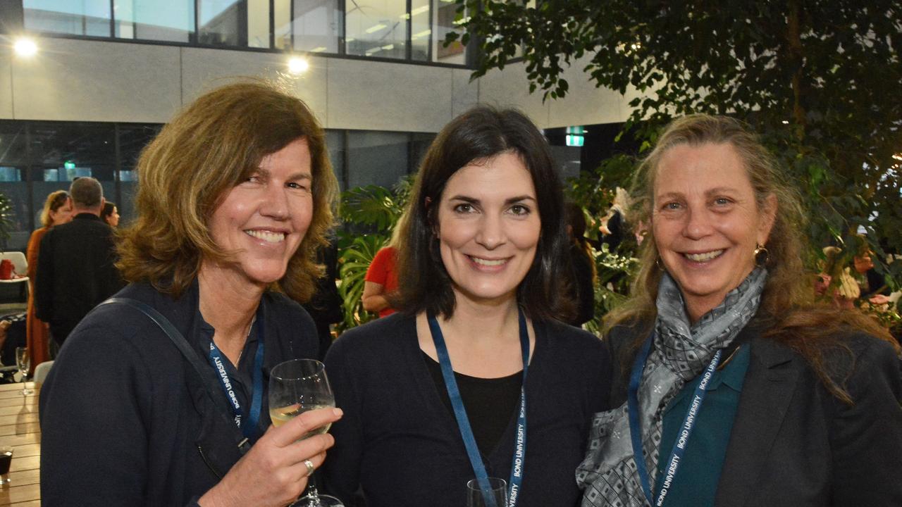 Erin Broderick, Andi Yu and Deb Leavitt at Women in Media conference at Bond University, Robina. Pic: Regina King