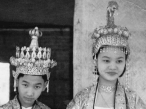 The eldest sister Sao Noot (alias Marlene Tai), Sao Sai Long or Bill Long (middle) and the younger Sao Noom (alias Vera Noom Tai)(right.) Picture supplied