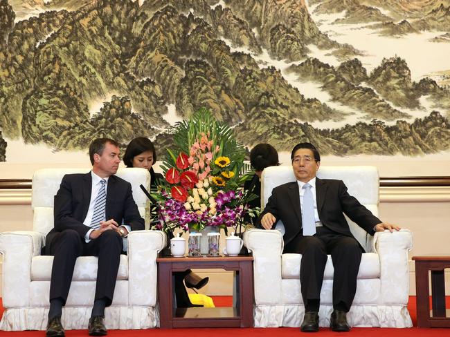 Justice Minister Michael Keenan told China's Minister for Public Security, Mr Guo Shengkun, Australia was watching closely to see what happens to the detained Aussies. Picture Gary Ramage