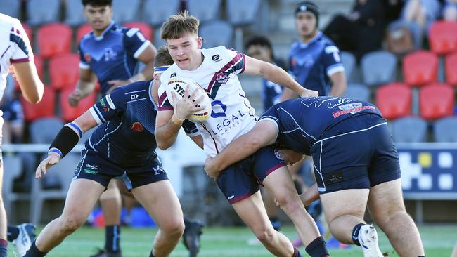 Langer Trophy: Ipswich V Redcliffe schoolboy rugby league challange. Ipswich player, Tommy Luhrman. Picture: Patrick Woods.