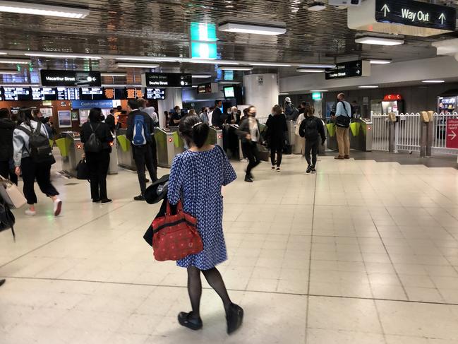 Train stoppages left passengers stranded at Parliament Station.