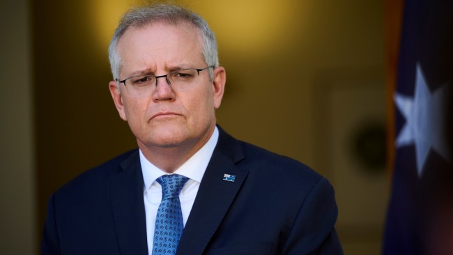 Prime Minister Scott Morrison will address the nation after Australia hit its 80 per cent first vaccine dose threshold. Picture: Rohan Thomson/Getty Images