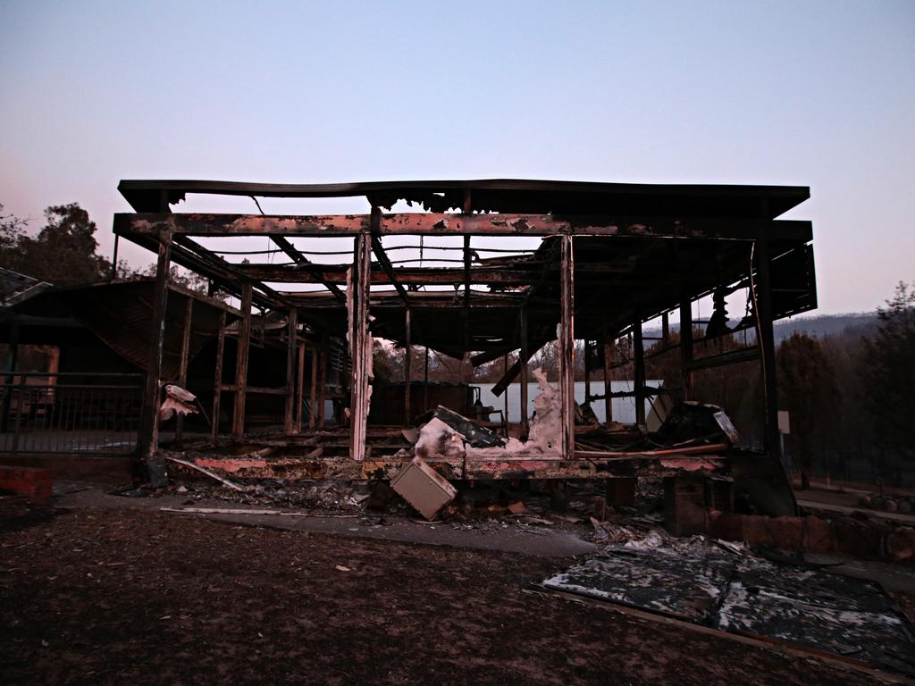 Wytaliba public school devastated after bushfires ripped through the small community. Picture: Adam Yip