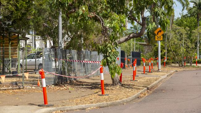 Quail St path has also been removed. Picture: Floss Adams.