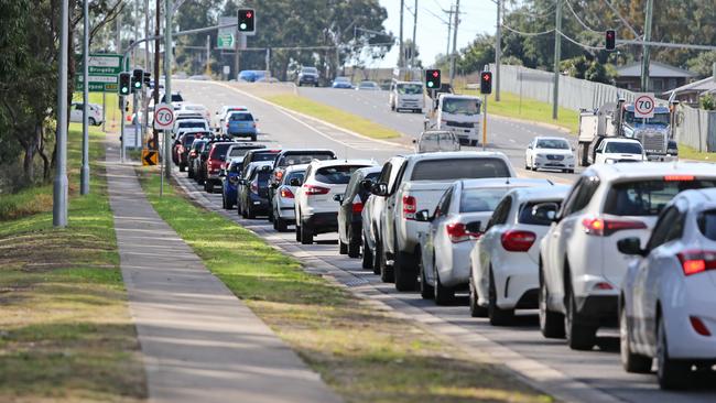 The wait time is between three and four hours. Picture: Richard Dobson