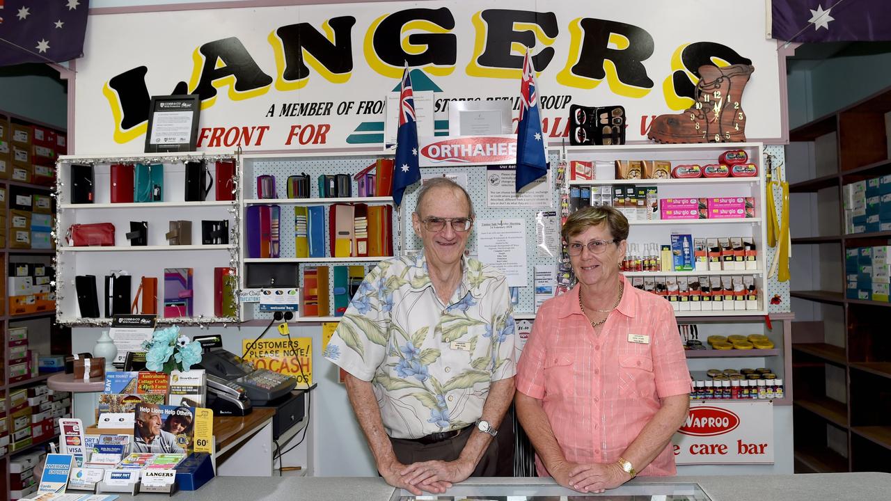 Langers Broadway Shoe Store owner Bill Langer and long-time staff member Valmai Flick hope to see the business to its 100th year. Picture: Valerie Horton/File