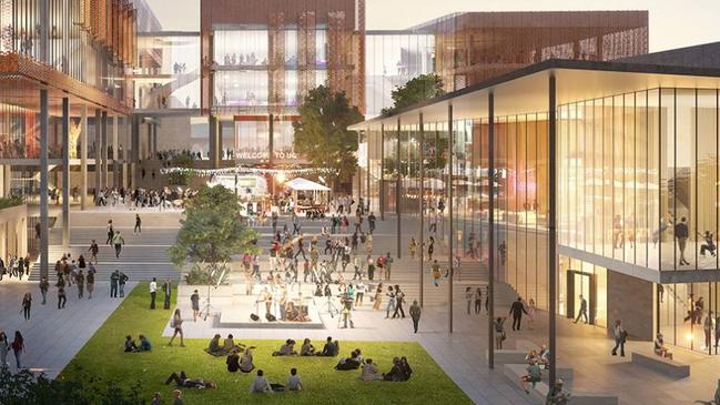 An artist's impression of the $300 million development planned for the University of Queensland on the site of the Schonell Theatre