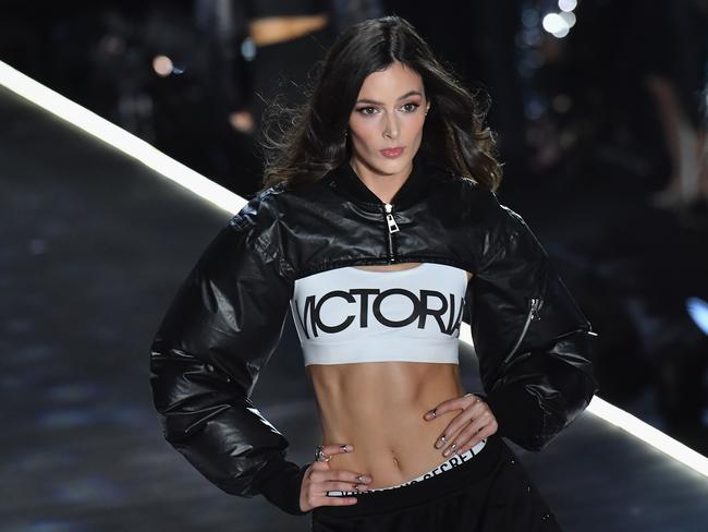 British model Sadie Newman walks the runway at the 2018 Victoria’s Secret Fashion Show on November 8, 2018 at Pier 94 in New York City.