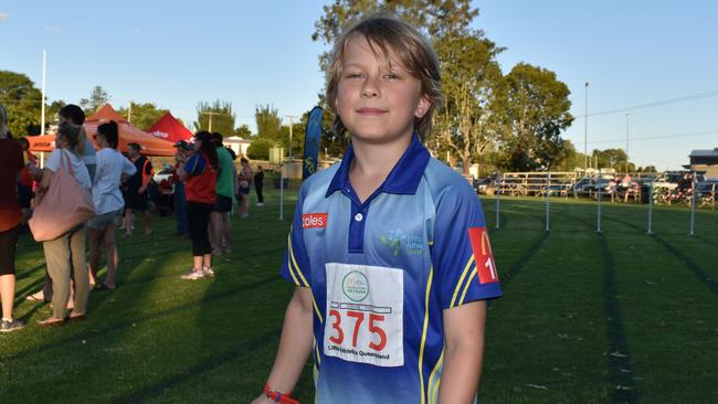 Fraser King, 9, has an impressive skill at discus.