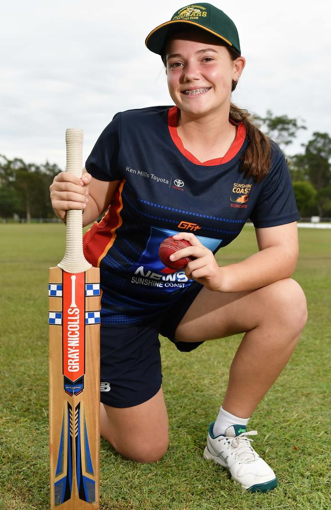 Carys Underwood, a talented all-rounder, has made the Queensland Indigenous team. Picture: Patrick Woods