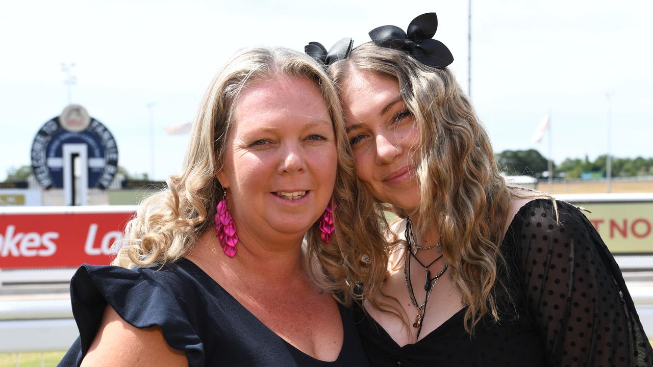 Bec Clarke and Charlie Clarke at the Bridge Toyota Ladies’ Day. Picture: (A)manda Parkinson