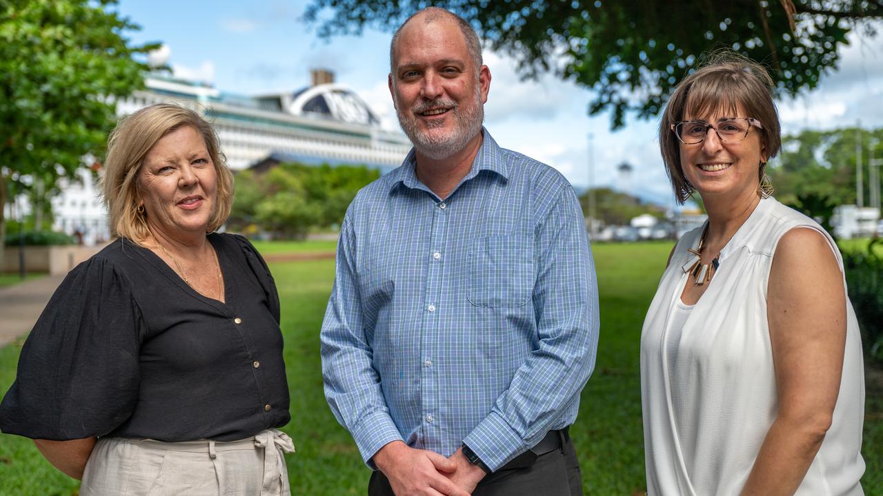 Jo-Anne Bell, Paul Doyle and Jacinta Caraballo. Picture: Emily Barker