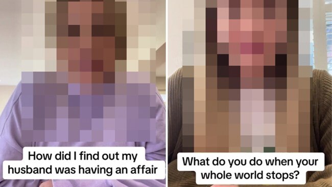 The mum shared on TikTok how she found out about her husband's affair. Photo: TikTok