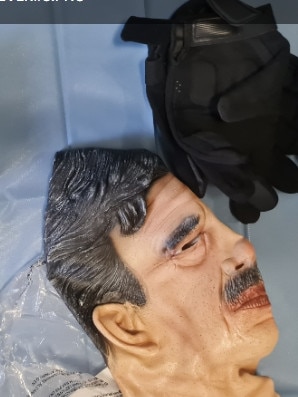 A mask was one of the items seized at Serour’s home.