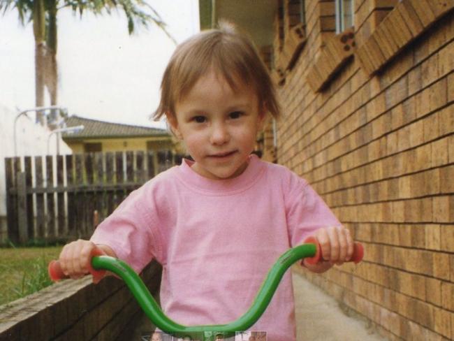 Elena as a child. Picture: Supplied