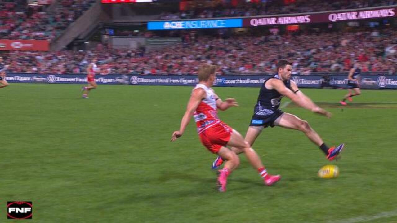 Poor umpiring call leads to Swans goal