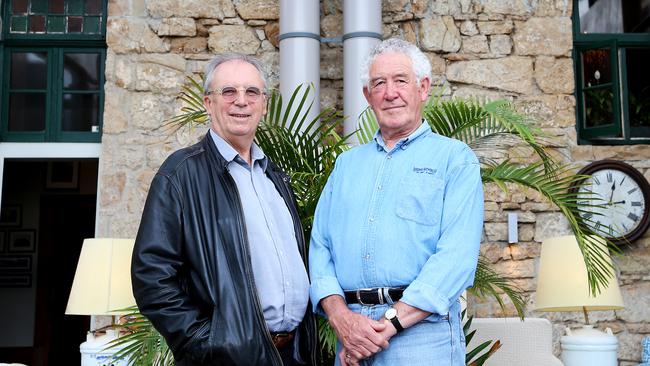 Robert Morris-Nunn, left, and Michael Lynch, the joint proponents in a proposal for an eco-resort at Recherche Bay. Picture: NIKKI DAVIS-JONES.