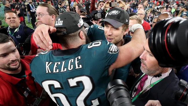 Jason Kelce won his only Super Bowl with the Eagles in 2018. (Photo by Patrick Smith/Getty Images)