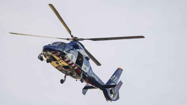 A police helicopter tracked Doxas for about 60 minutes.