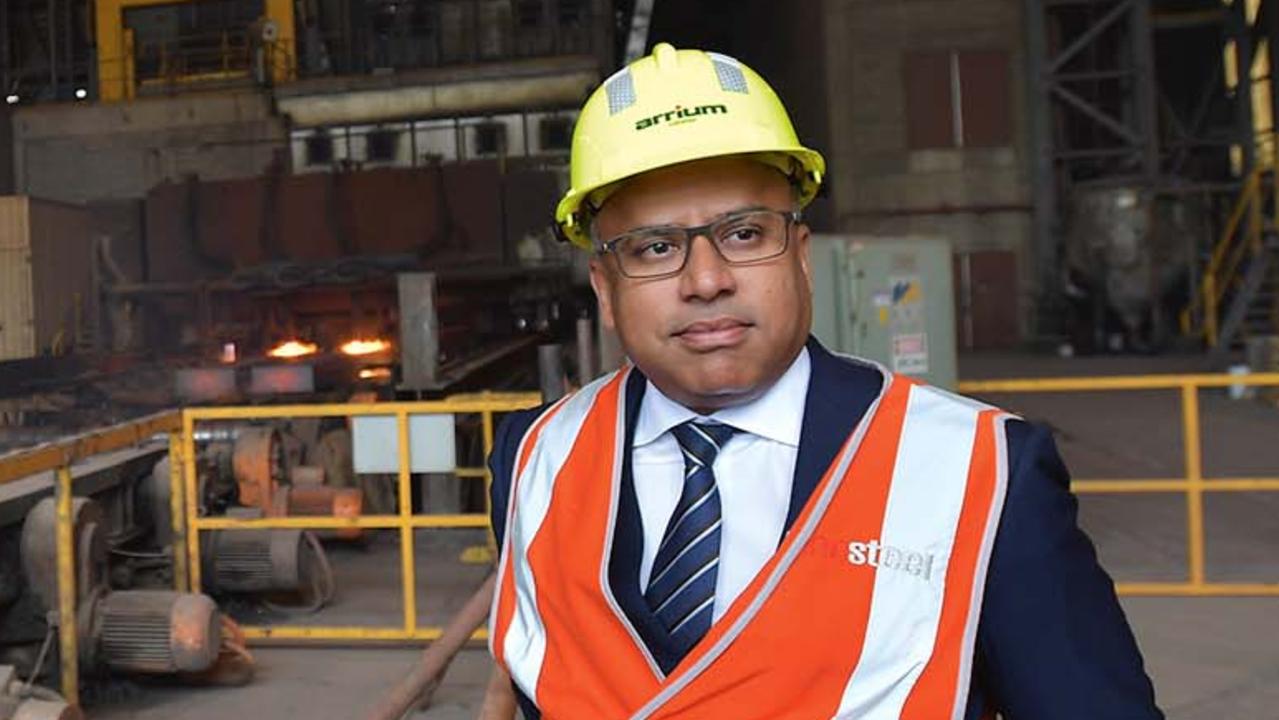 Sanjeev Gupta at the Whyalla steelworks.