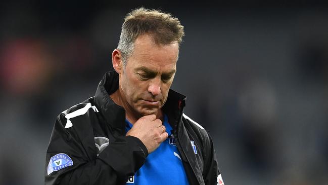 Kangaroos head coach Alastair Clarkson during the round seven AFL match between Melbourne and the Kangaroos on April 29, 2023. (Photo by Quinn Rooney/Getty Images)