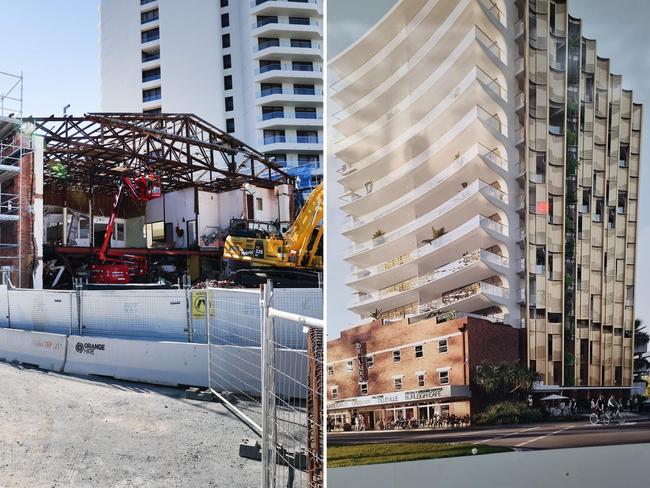 Demolition begins on old Burleigh Theatre Arcade to make way for 14-storey high-end tower