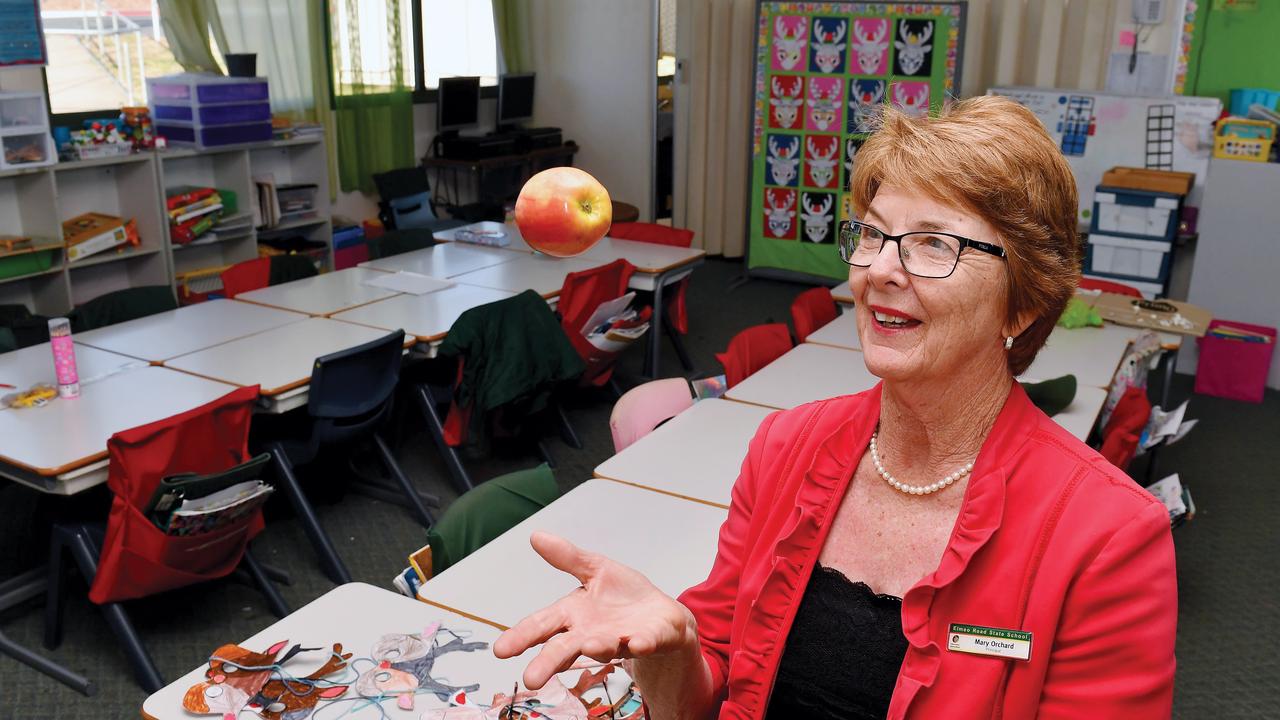 Eimeo Road State School Principal Mary Orchard announces her retirement. Picture: Tony Martin