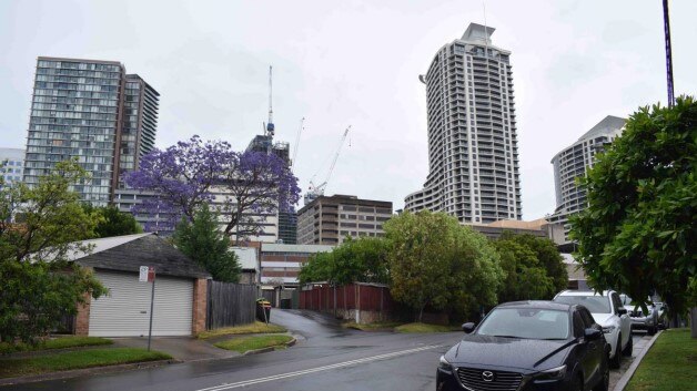 Existing outlook of skyline from Northcote Street. Picture: Stantec