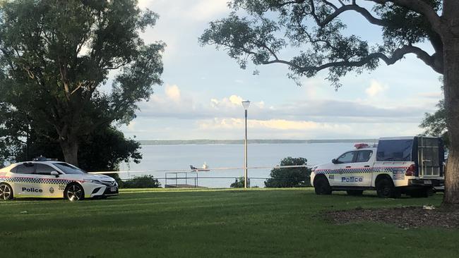 Police have cordoned off an area along the Darwin Esplanade where a man has fallen from a cliff and died