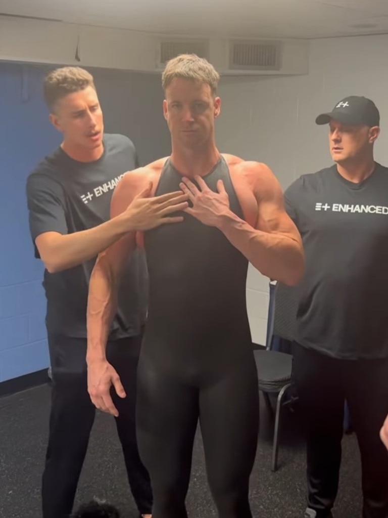 The supersuit procedure didn't quite go to plan. Photo: Instagram.