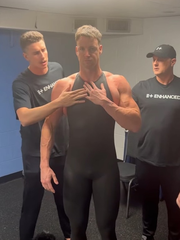 The supersuit procedure didn't quite go to plan. Photo: Instagram.
