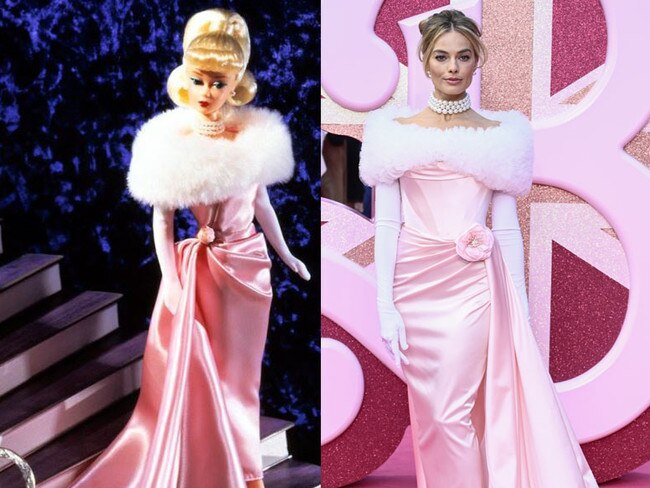 Margot Robbie as Enchanted Evening Barbie.