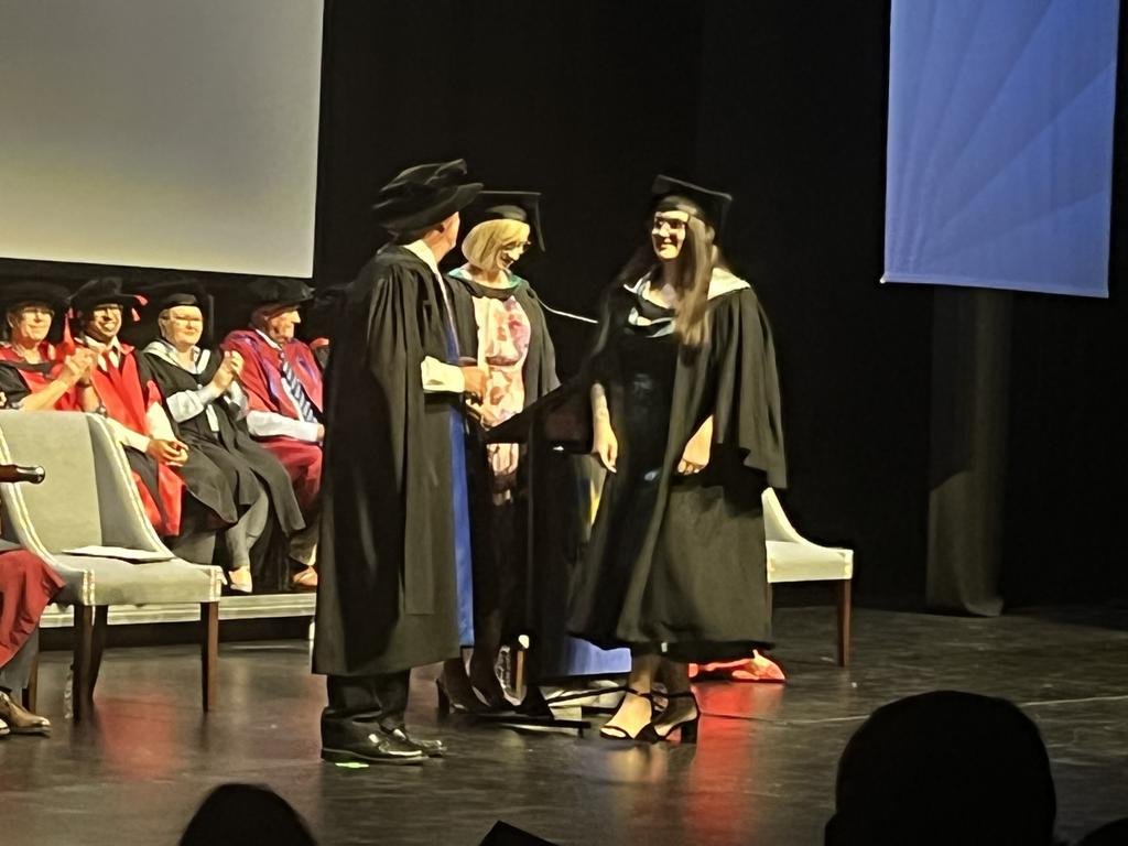 The University of the Sunshine Coast graduation ceremony at Maryborough's Brogla Theatre.