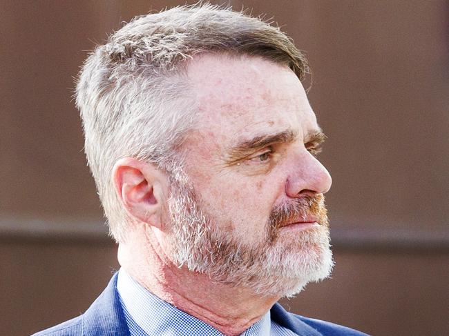 MELBOURNE, AUSTRALIA - Newswire Photos April 22, 2025: Ex Neighbours star Damien Richardson arrives at the Moorabbin Magistrates court. Picture: NewsWire / Aaron Francis