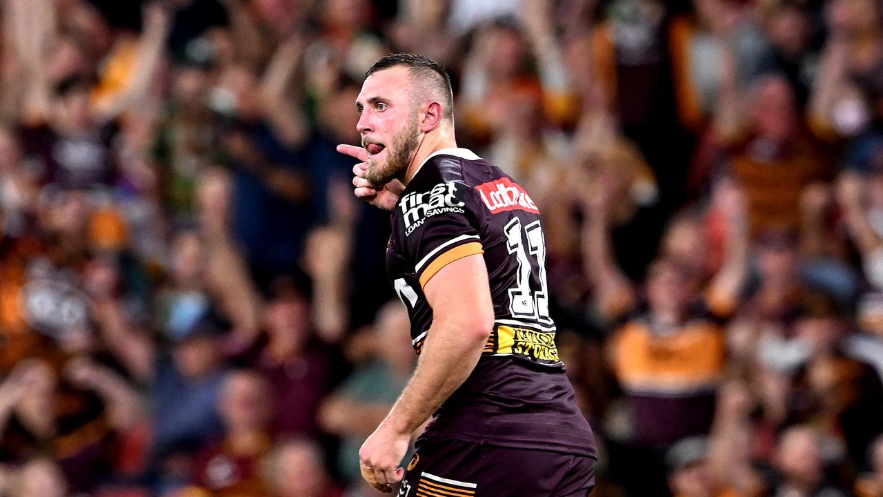 Capewell impressed in his first game for the Broncos, kicking a field goal. Picture: Getty Images.