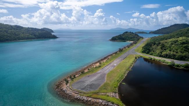 The airstrip over Brampton Island, 2023. Picture: Contributed