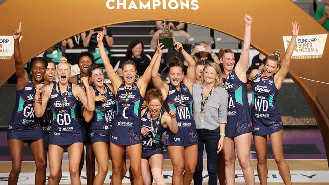 Melbourne Vixens won the 2020 Super Netball grand final at a neutral venue in the Covid-enforced Queensland hub. Picture: Michael Klein