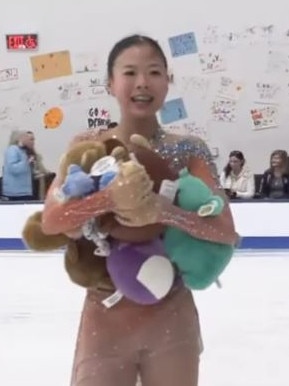 Figure skater Jinna Han was among the skaters on-board. Picture: Supplied