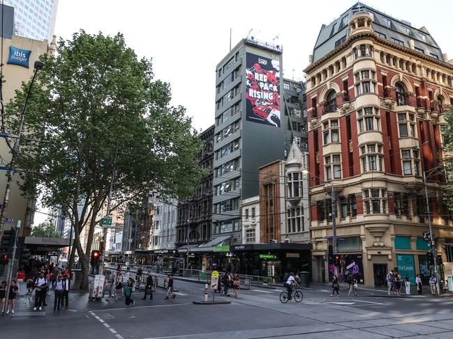 Collins St is top of Melbourne’s parking fine list Picture: David Caird