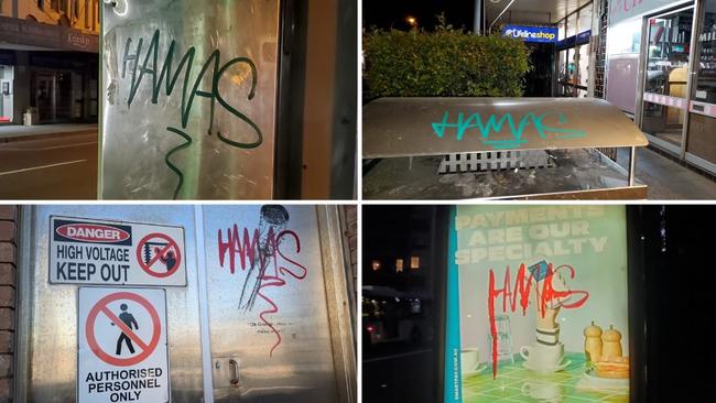 Some of the graffiti scrawled in the last week.